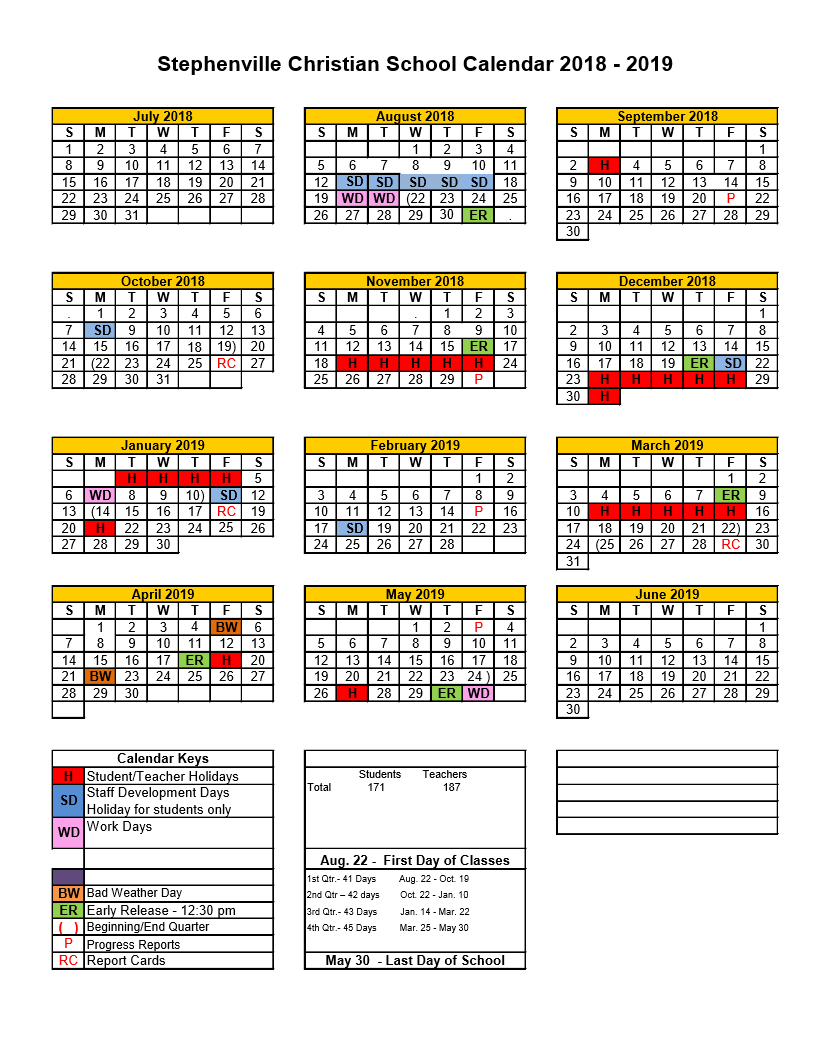 Srcs Calendar